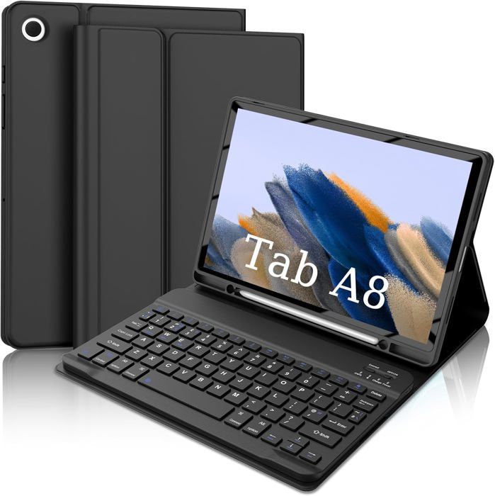 Étui Clavier Bluetooth Pour Xiaomi Redmi Pad 2 / Redmi Pad SE 11" – Clavier Amovible UK, Porte-crayon, Protection Complète
