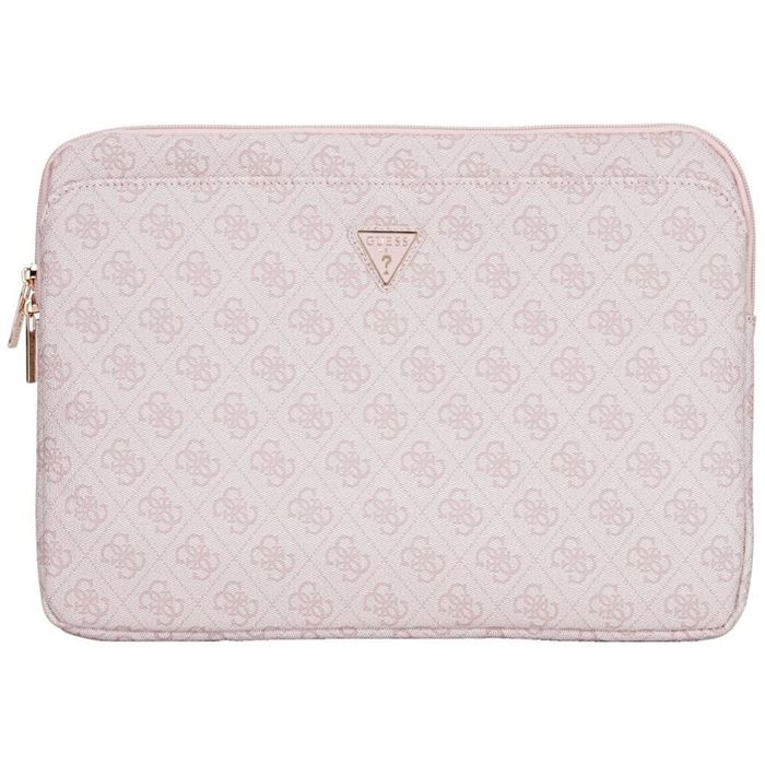 Housse Guess 4G zippée avec logo triangulaire pour ordinateur portable 14