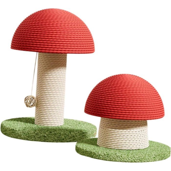 2pcs Griffoirs pour chat jouets pour chaton en forme de champignon en sisal grattoir pour chat pour intérieur et extérieur 2pcs Griffoirs pour chat jouets pour chaton en forme de champignon en sisal grattoir pour chat pour intérieur et extérieur