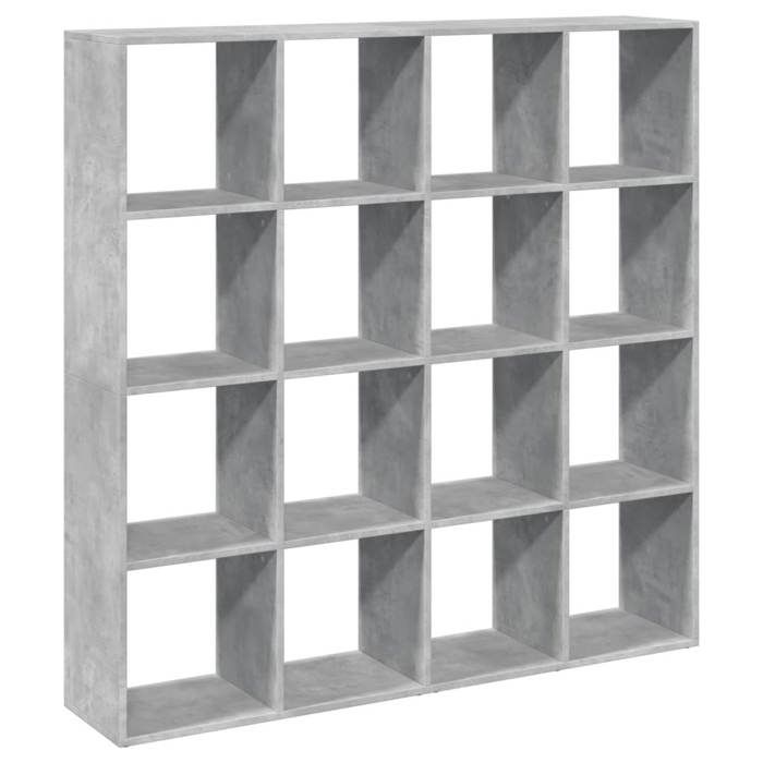 SALE 2026Bibliothèque - Colonne/Meuble Étagère de rangement pour livres - gris béton 1375x29x1375cm - bois dingénierie 45.6 Kg