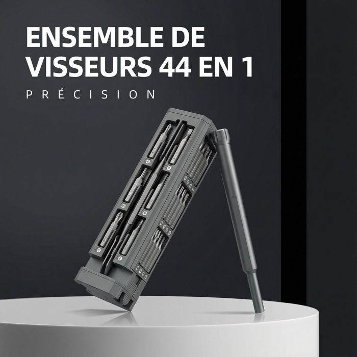 Kit de tournevis de précision 44 en 1 set magnétique mini portable outil professionnel pour réparations Kit de tournevis de précision 44 en 1 set magnétique mini portable outil professionnel pour réparations