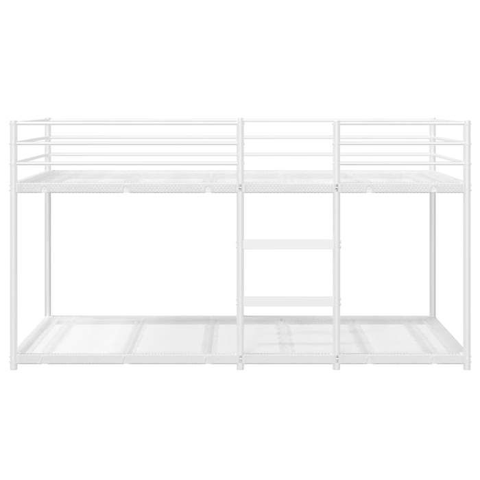 Remise 2026®Séparable en deux lits simples - lit superposé enfant - sans matelas - blanc - 75x190cm acier 447 6883086