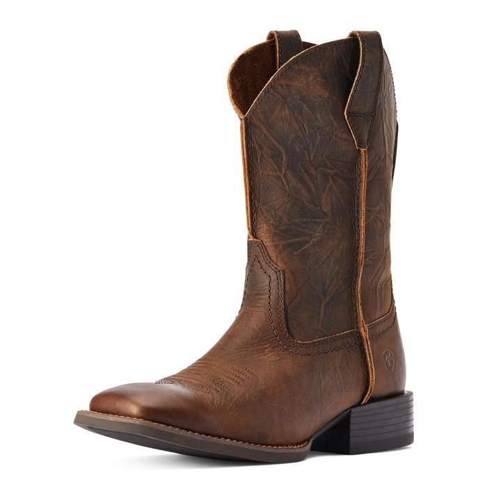 Bottes western Ariat Wide Square Toe - bartop brown Bottes western Ariat Wide Square Toe - bartop brown