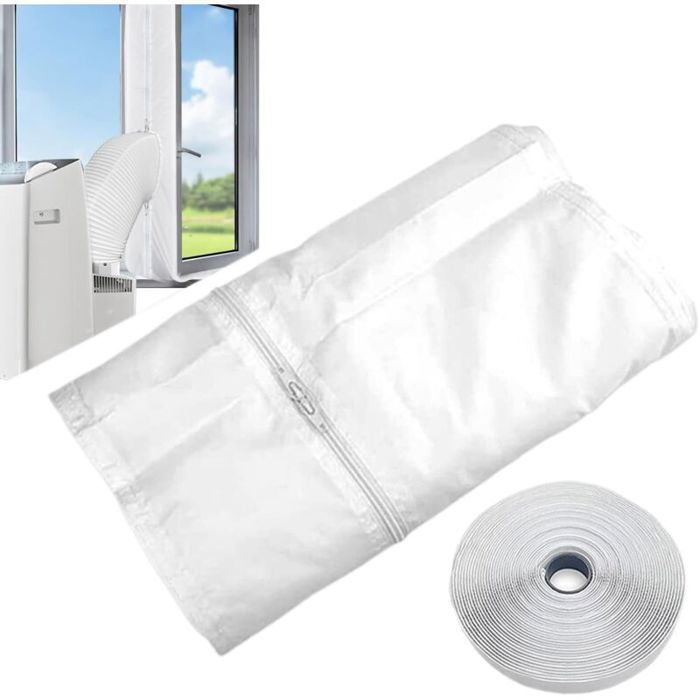 Kit étanchéité 4m sans perçage fixation évacuation clim mobile universel