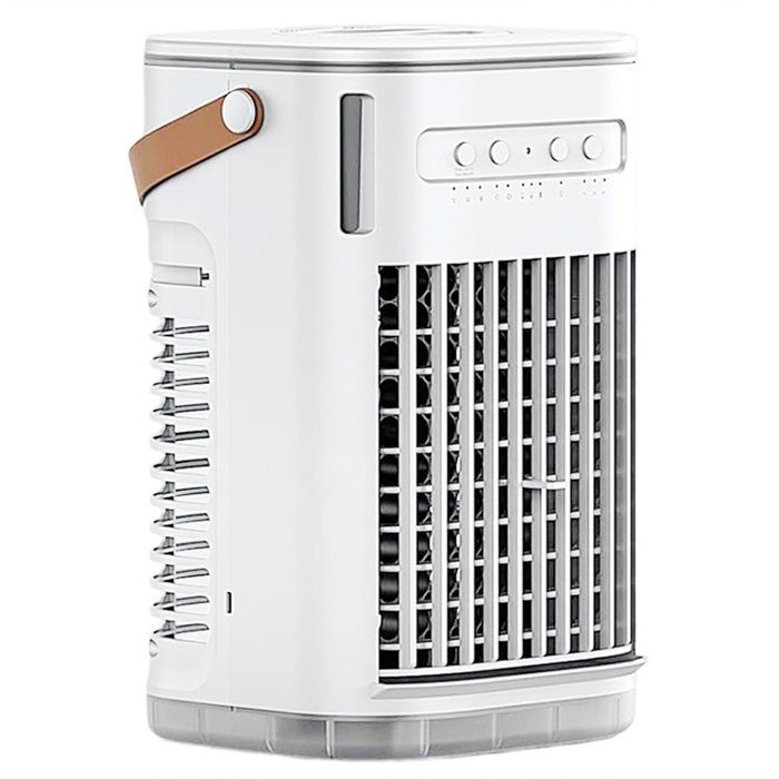 Climatiseur Batterie Intégrée Rechargeable Rafraîchisseur DAir Évaporatif Portable avec Télécommande Arrêt Automatique Après 7