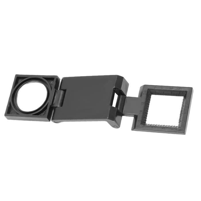 Loupe Pliable 10 X Min Avec échelle Pour Textiles Optiques, Bijoux, Couture, Collection De Fils, Réparation De Collection De Fils, 10 X 28 Mm, Loupe Pliable 10 X 28 Mm, Noir