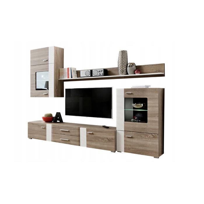 ensemble tv aleppo fashion 4 meubles scandinave cdiscount maison