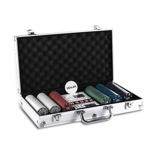 Coffret Poker Collector Poker Week 2 Alpes - 300 Jetons, 2 Jeux De Cartes Et 5 Dés (parfait état)
