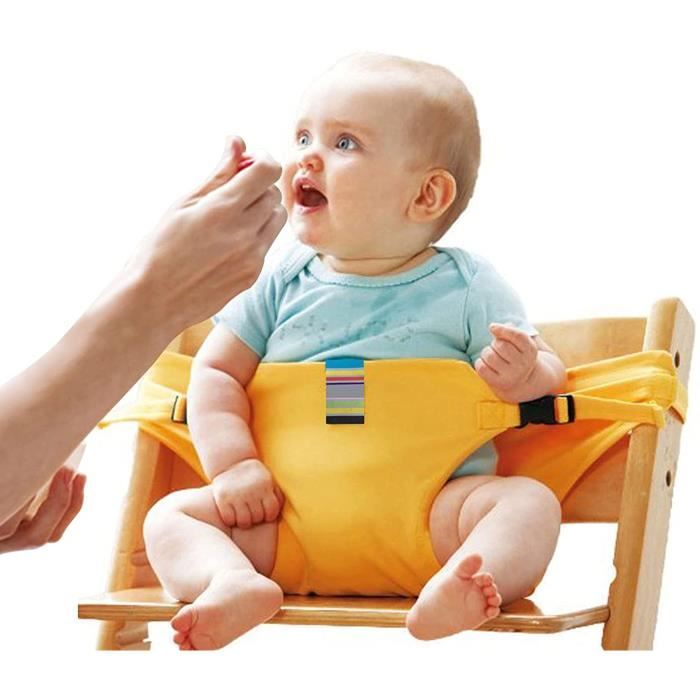 Chaise Haute de Voyage Portable Sangles de chaise haute,ceinture de  sécurité pour bébé Sièges de sécurité pour chaise de salle[259] - Cdiscount  Puériculture & Eveil bébé