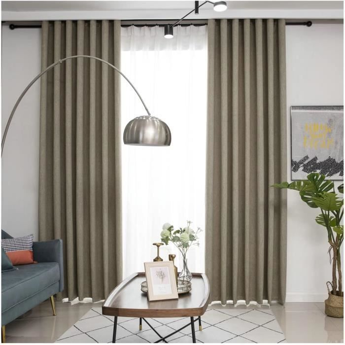 Rideau de fenêtre en Voile pur, Tulle pour salon, ... – Grandado