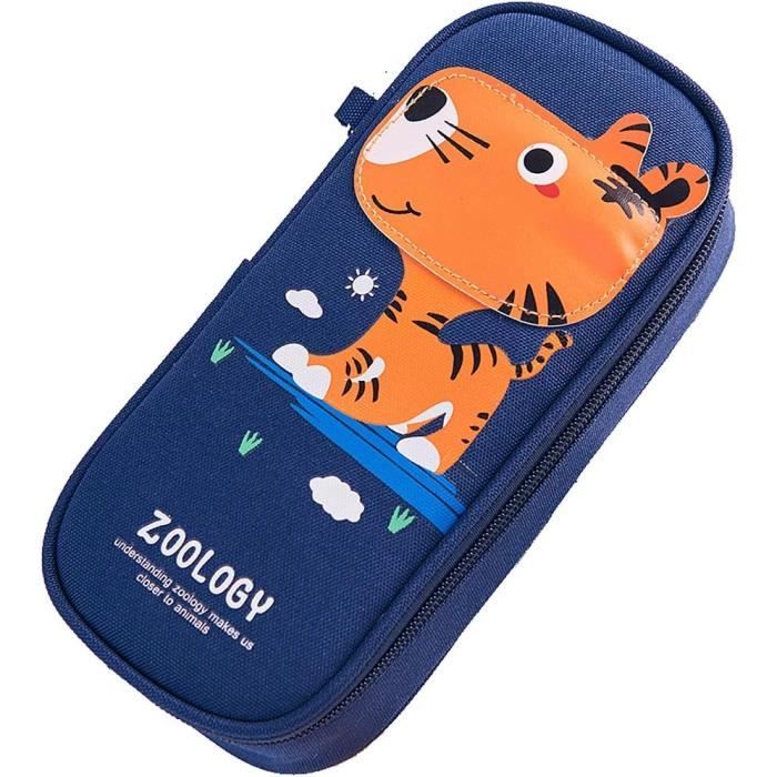 Étui À Crayons En Cuir Pu De Grande Capacité Portable Avec Fermeture À Étui À Crayons En Cuir Pu De Grande Capacité Portable Avec Fermeture À