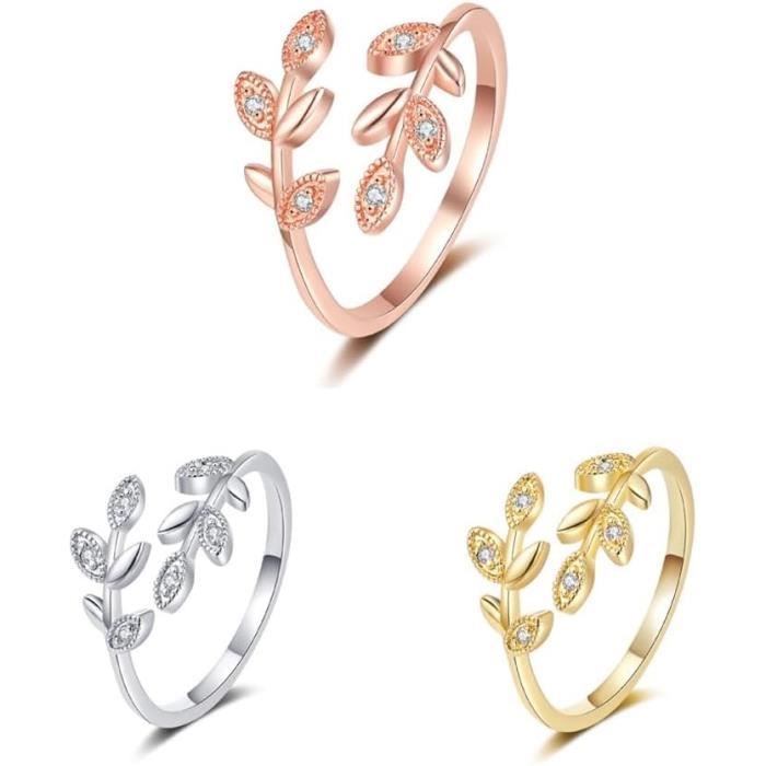 Bague femme feuille best sale