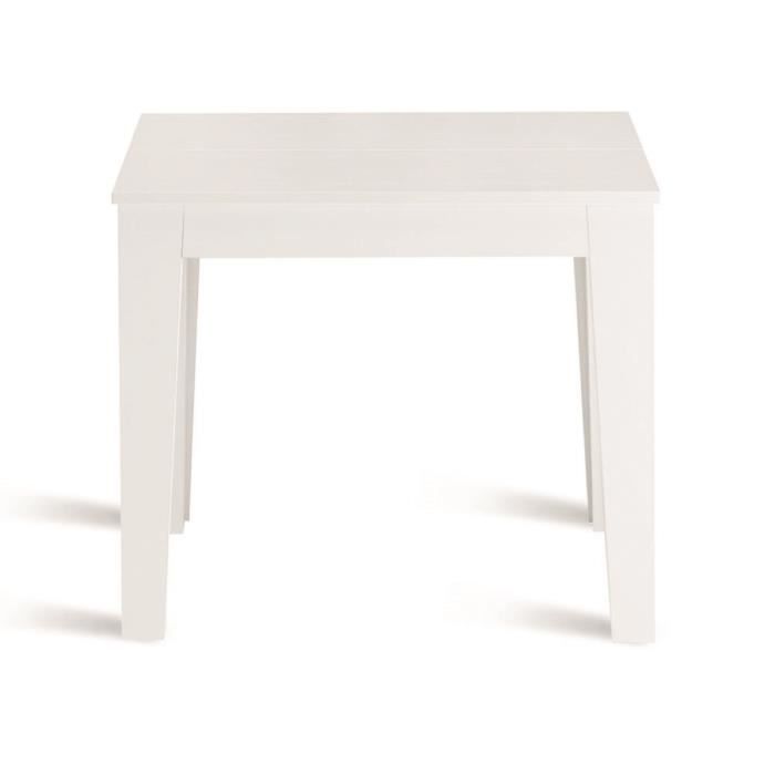 Console extensible - NADIR - Plateau en frêne blanc - Longueur 90 cm - Hauteur 77 cm - Allonge jusquà 300 cm