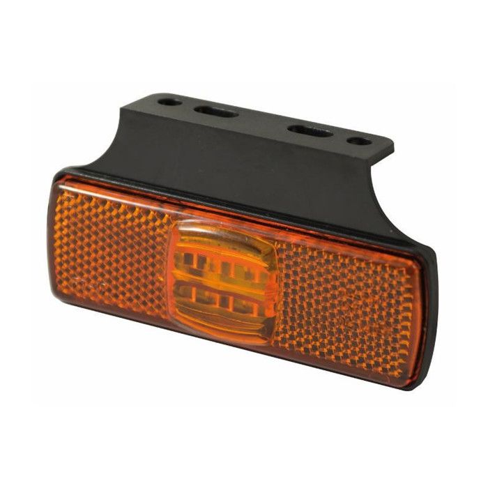 Lot De 2 Feux De Gabarit Orange LED étanches - 12V/24V - Pour Remorque, Caravane, Camion - Installation Facile Par Vis