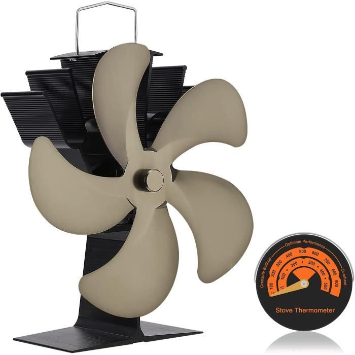 Ventilateur de cheminée, ventilateur de poêle alimenté par la chaleur