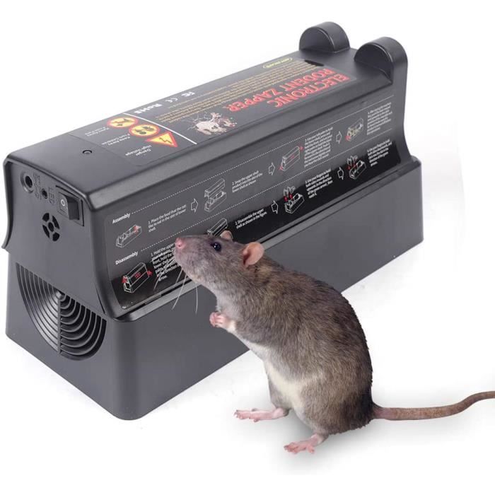 AJW-Piège à Rats électrique 220V piège à Souris électrique réutilisable  Puissant Attrape-rongeurs électrique pour Le Jardin de[643] - Cdiscount  Jardin