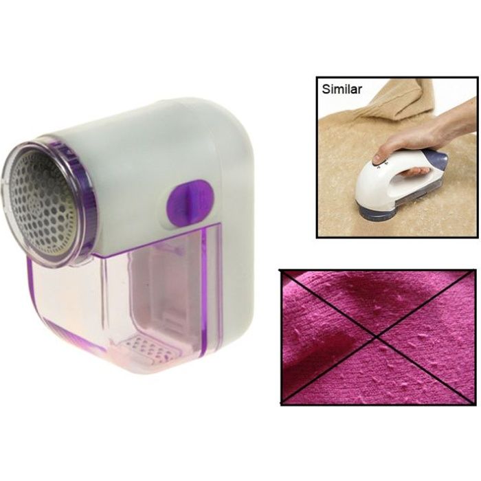 Rasoir Anti Bouloche Électrique - LEOCLOTHO - Dépelucheur pour Manteau  Tissé Pull Tapis - Argent Violet - Cdiscount Electroménager