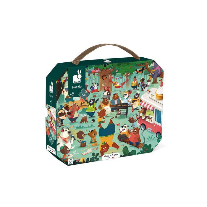 Puzzle la cousinade des ours 54 pc - JANOD - J02610 - Vert - Carton - 54 pièces - Dès 5 ans