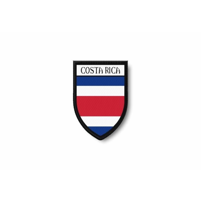 Patch ecusson brodé drapeau république dominicaine thermocollant tactique morale voyage patriotique dominicana emblème blanc noir et gris bordure