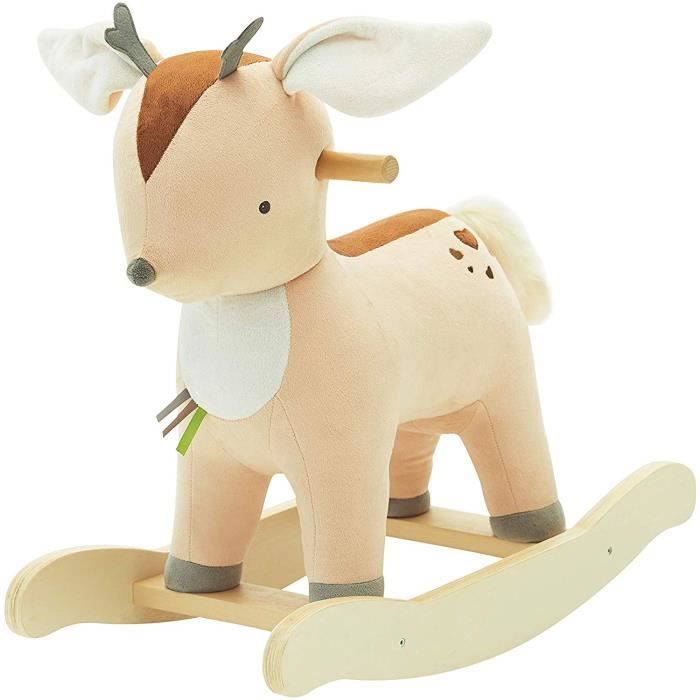Nouveau Bascule Enfant Cerf Faon A Bascule pour Enfant De 1 3