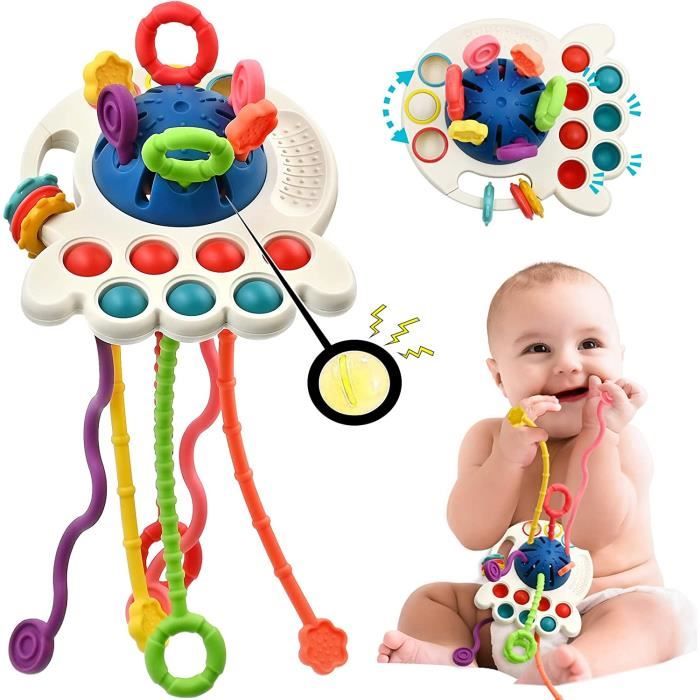 Forreen Planche Sensorielle En Silicone Double Face | Jouet Anti-Stress TDAH Autisme | 20 Cordes Incluses