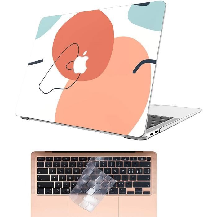 AOGGY Coque MacBook Air 13 Pouces 2021 2020 2019 2018 Release A2337  M1-A2179-A1932,Coquille Plastique avec TPU Clavier Protectio93 - Cdiscount  Informatique