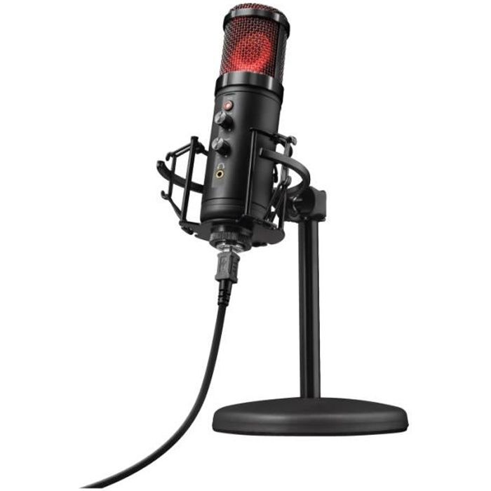 Microphone USB cardioïde Trust Gaming GXT 256 Exxo pour streaming et podcasting