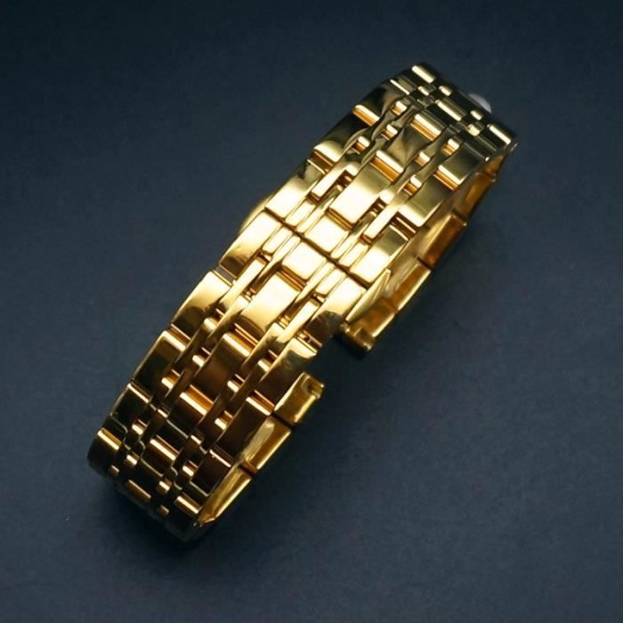 Arosa Racing bracelet montre cuir 22 mm croco noir