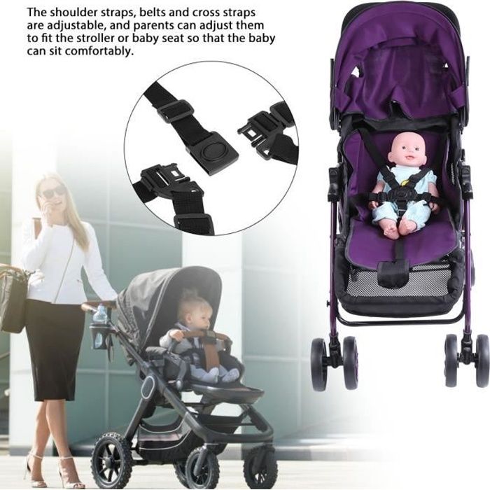 Sonew ceinture de securite pour poussette Harnais de siege de bebe universel pour poussette de ceinture de protection pour Cdiscount Bricolage