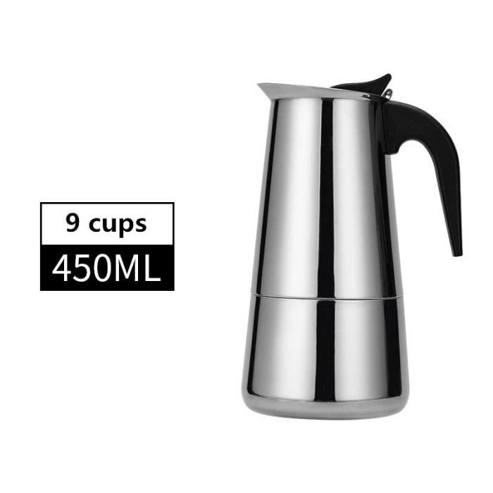 Whisverse Cafetière Turque 600ml En Acier Inoxydable - Poignée Chauffante, Multifonction