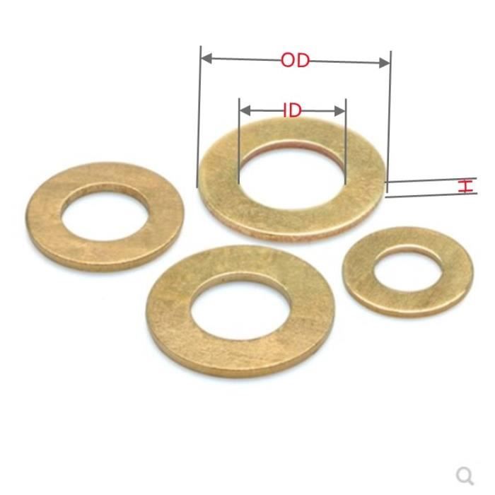 Rondelle In Acciaio Inox 316 DIN125 - Assortimento Metrico Da M2 A M20 (nere)