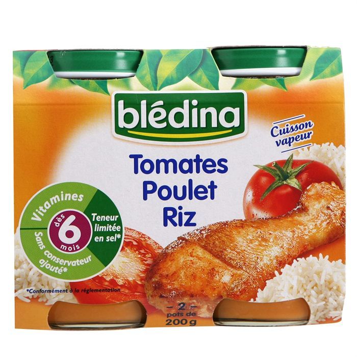 Bledina Pot Poulet Tomates Riz 2x0g Achat Vente Legumes Cuisines Bledina Pot Poulet Tomates Riz 2x0g Cdiscount Pret A Porter