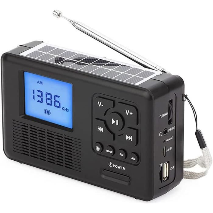 Mini Radio Portable Dab-Fm Radio À Manivelle Solaire Haut-Parleur ...