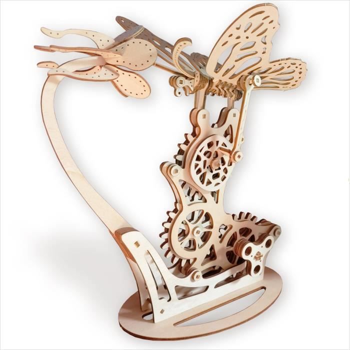 Puzzle 3D Bois Bonsaï Pin - Maquette à Construire Soi-Même - Déco Bureau Unique - ROWOOD
