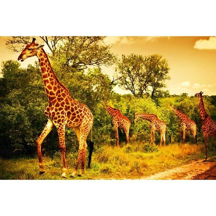 Puzzle 1000 Pièces Tucocoo – Girafe Mignonne Sur Toilettes, Art Nordique Fun, Déco Murale, Cadeau Pour Adultes Et Famille