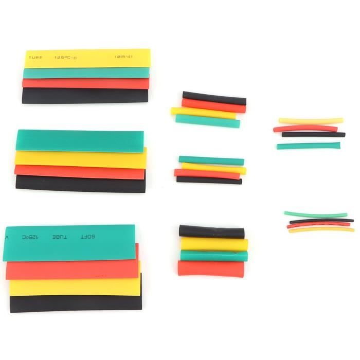 HellermannTyton 308-30613 Assortiment De Gaines Thermorétractables Grises 6 Mm - Taux 3:1 - Lot De 10 Pièces