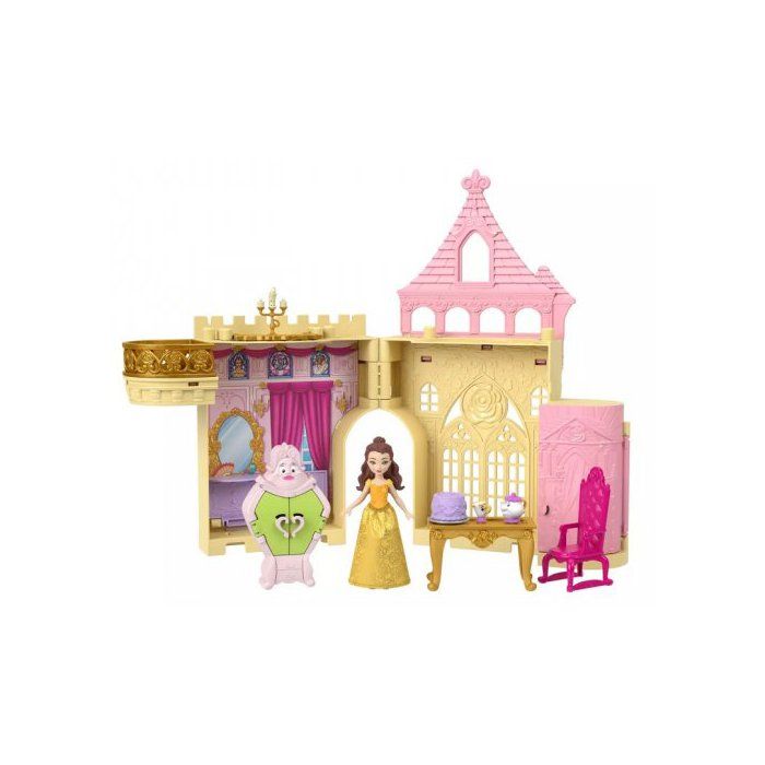 Coffret Chateau de Belle avec Figurines et Accessoires - Histoire a empiler Disney Princesses - Set maison poupee et carte Coffret Chateau de Belle avec Figurines et Accessoires - Histoire a empiler Disney Princesses - Set maison poupee et carte