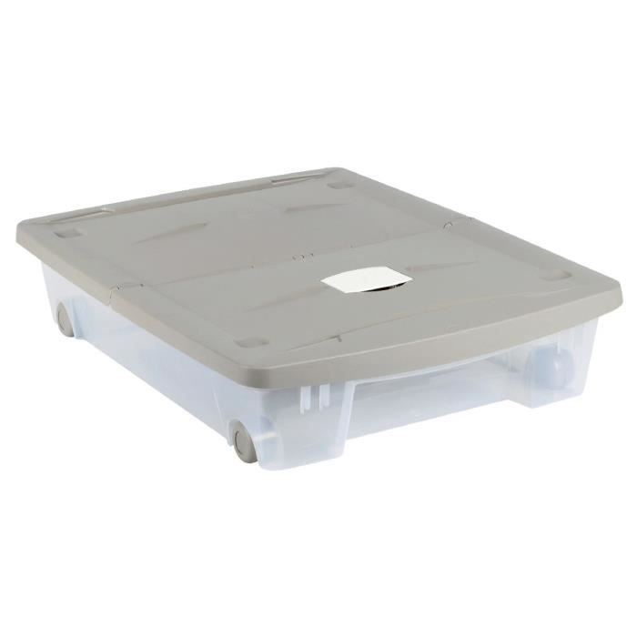 Boite Dessous De Lit Eda 50 L Achat Vente Boite De Rangement