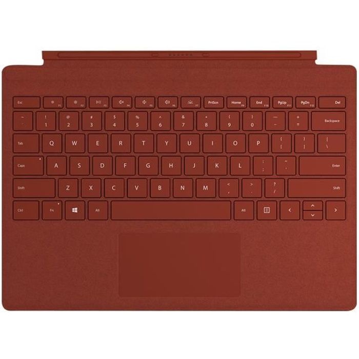 Achat PC Portable Clavier Microsoft Signature Type Cover pour Surface Pro – Rouge Coquelicot pas cher