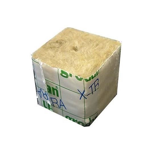 Cube de laine de roche - GRODAN - C10-080-004 - 40mm x 40mm - Support ...