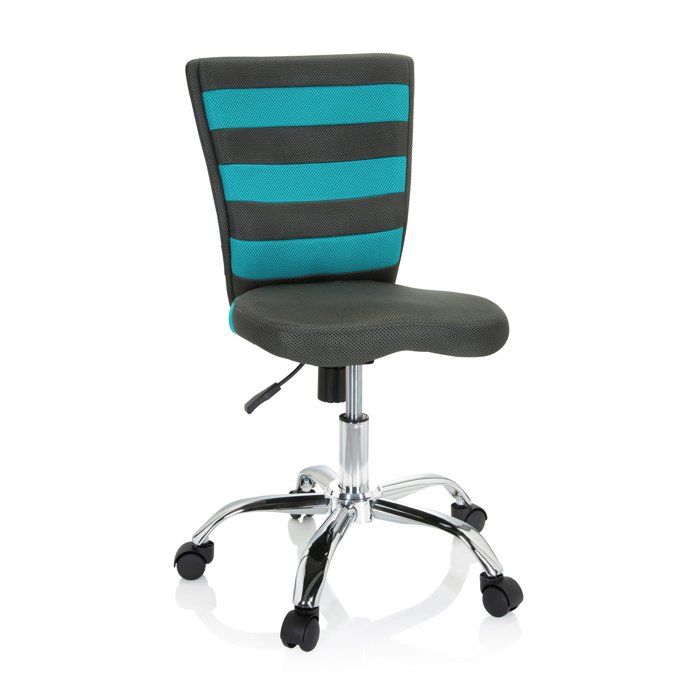 hjh OFFICE 633002 Chaise de Bureau Enfant, Chaise Junior KIDDY GTI-2 Gris/Rouge