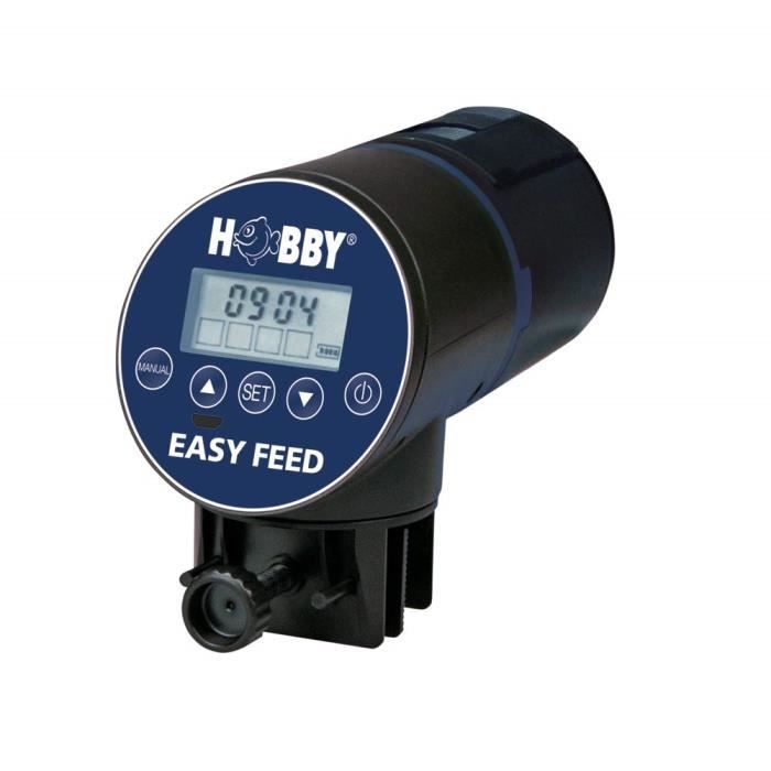 Distributeur de nourriture - Hobby - Easy Feed - Noir - Pour poissons deau de mer et froide - Intérieur