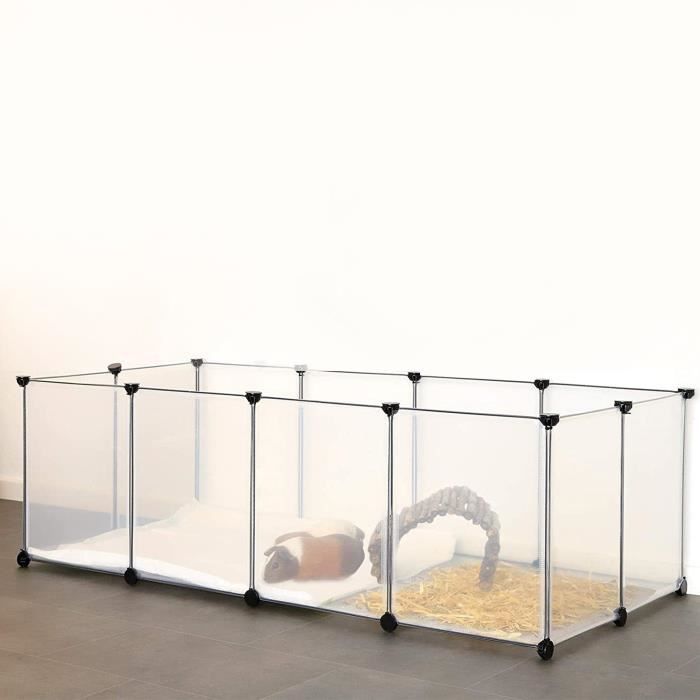 Comparer les prix de Parc en plastique pour animaux de compagnie - HOMEWELL - ENCLOS, 143*71*47cm - Blanc - Rectangulaire - Intérieur