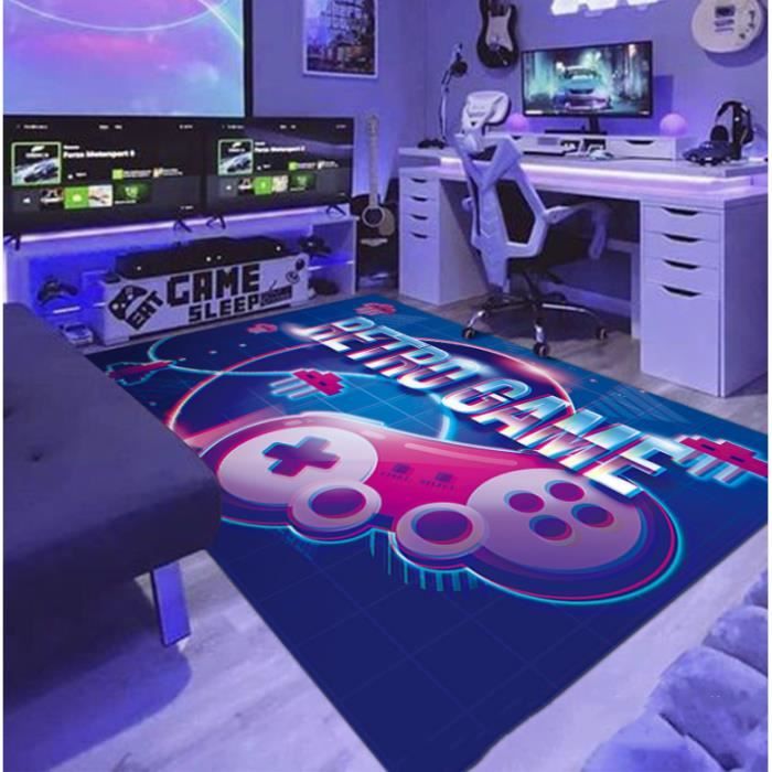 PEIHUODAN Tapis Chambre Ado Garçons Filles, Style Gaming Moderne, Tapis