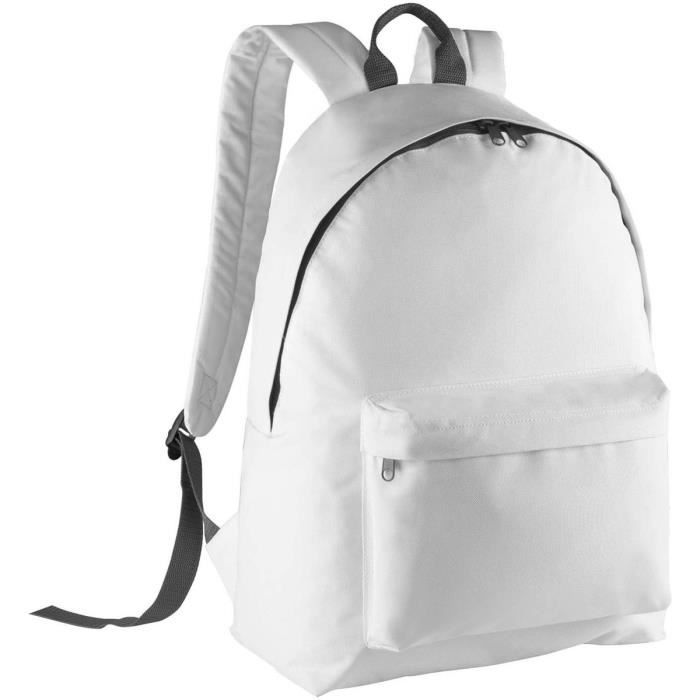 Sac à dos - KIMOOD - KI0130 - Polyester 600D - 27 L - Blanc Sac à dos - KIMOOD - KI0130 - Polyester 600D - 27 L - Blanc