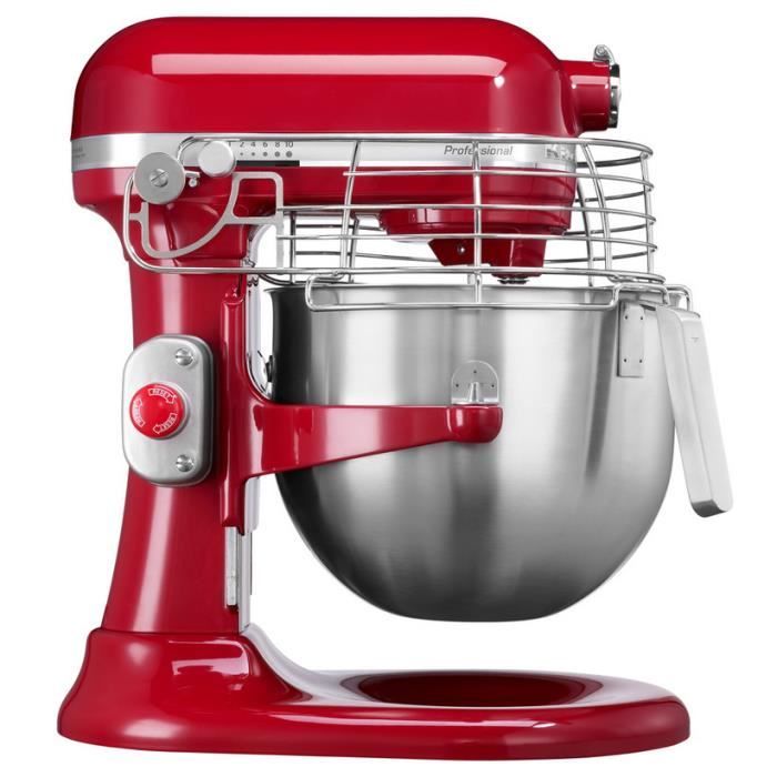 Robot pâtissier Kitchenaid - bol relevable professionnel 69L 325W rouge