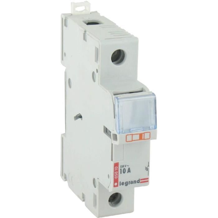 porte fusible unipolaire legrand intensite 10 a cdiscount bricolage