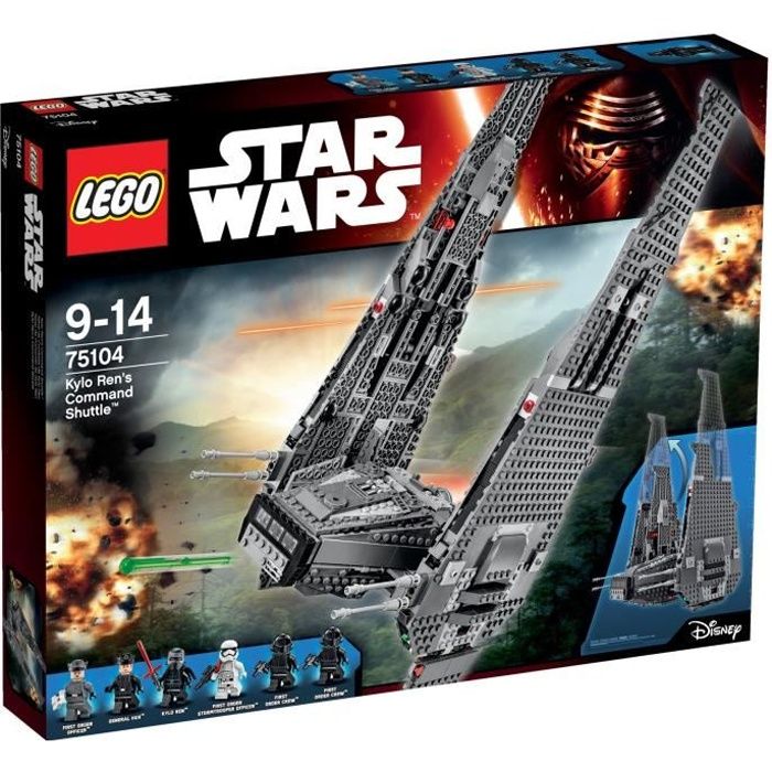 LEGO® Star Wars 75104 Le Vaisseau de Kylo Ren Command Shuttle™  5702015352642 - Achat / Vente assemblage construction - Cdiscount