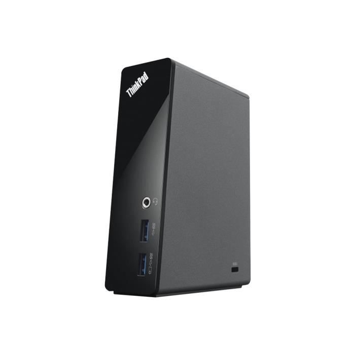 Station daccueil LENOVO ThinkPad Basic USB 3.0 4 Ports USB Réseau RJ 45 DVI