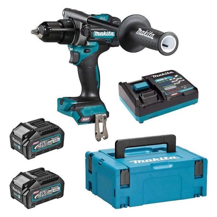 Perceuse Visseuse À Percussion Makita Hp001gm201 40v Max Li ion 2x4ah